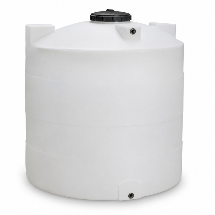 8000 gallon 15 degree plastic cone bottom tank with stand