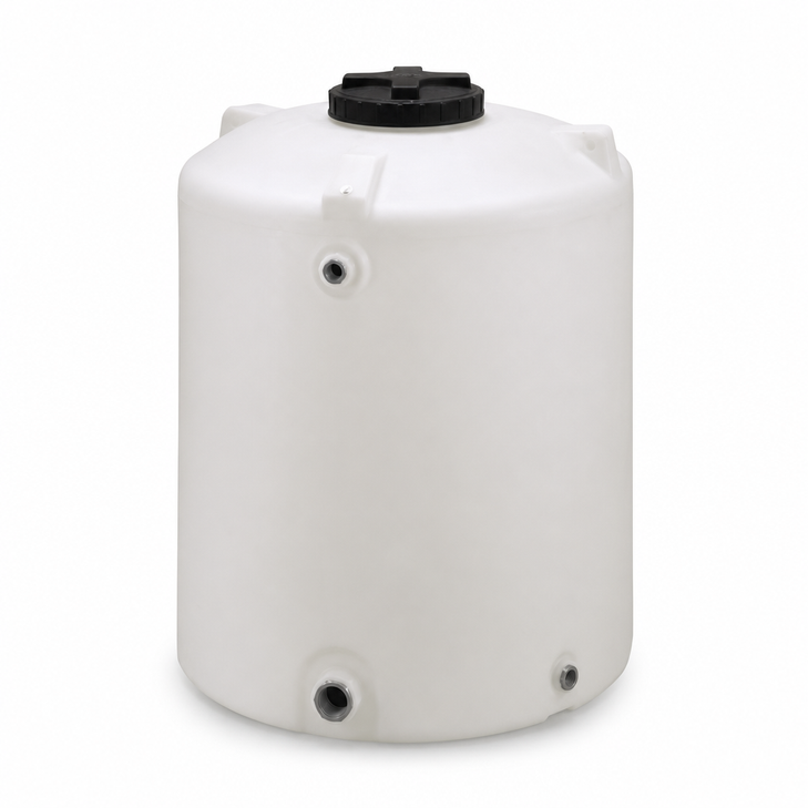 870 gallon 15 degree plastic vertical cone bottom tank with 