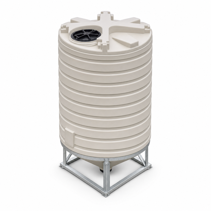 870 gallon plastic vertical liquid storage tank drawing true