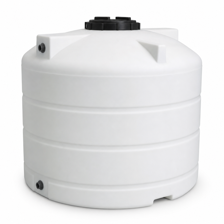 duracast 1650 gallon vertical liquid storage tank in white 1