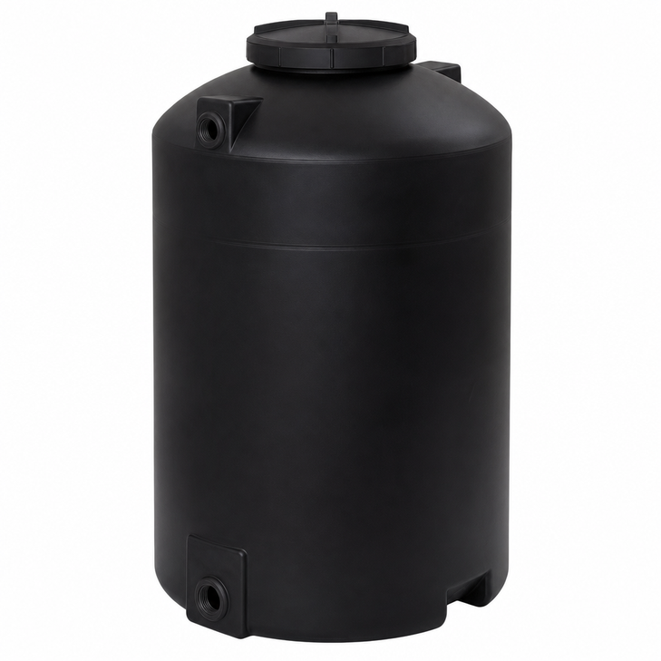 100 gallon emergency water storage tank black