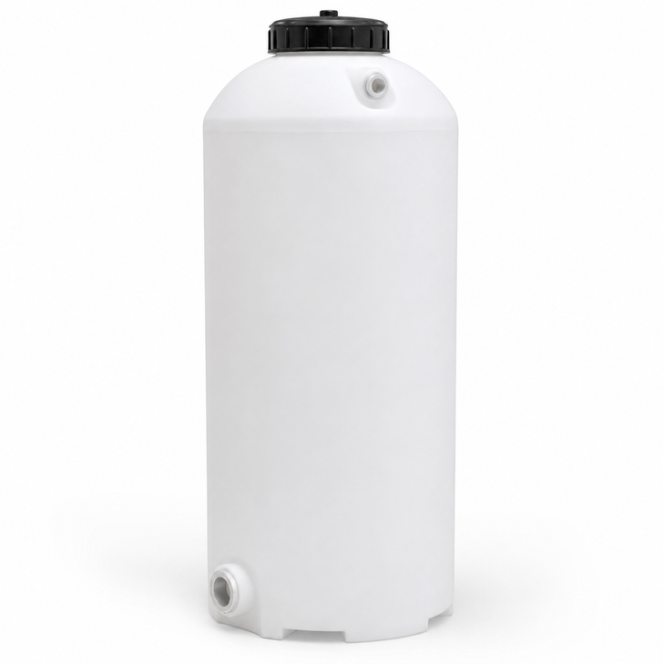 100 gallon plastic rain barrel tank in green