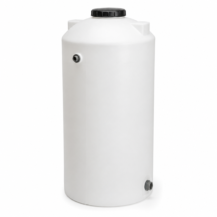 100 gallon polypropylene vertical tank 1 9sg