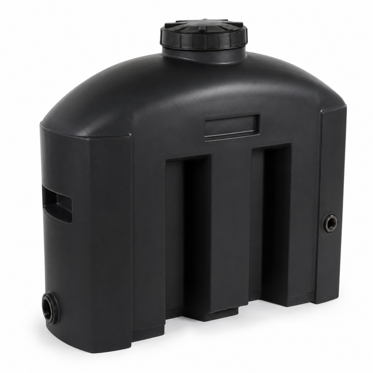 130 gallon plastic vertical water storage tank with slimline
