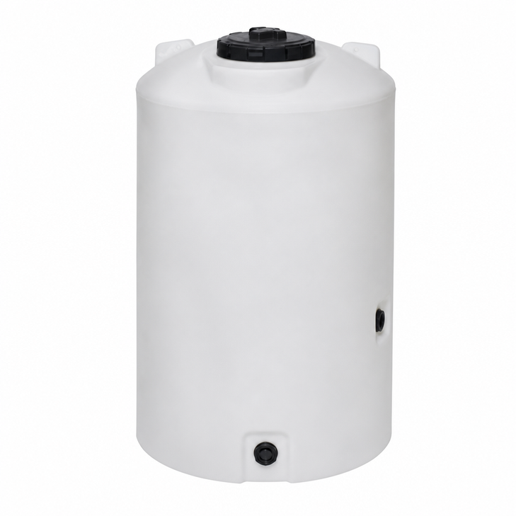 150 gallon open top total drain tank dish bottom 