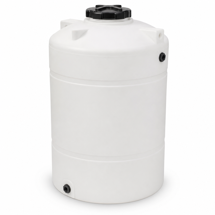 165 gallon plastic vertical water storage tank in green