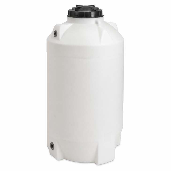 165 gallon plastic vertical water storage tank in green