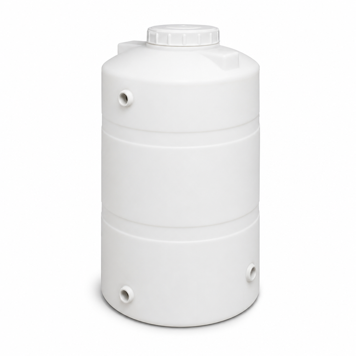 165 gallon plastic vertical water storage tank in white
