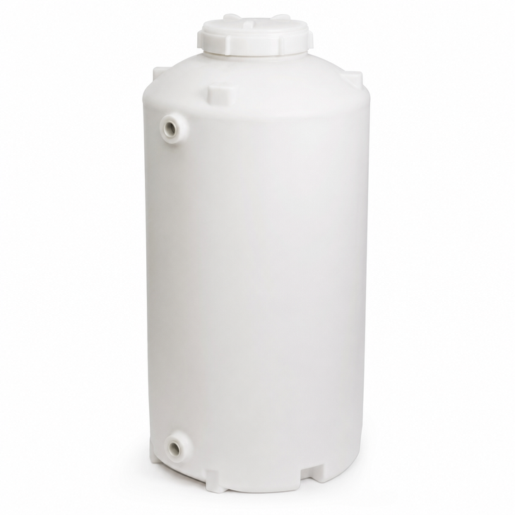 200 gallon plastic vertical water storage tank in white