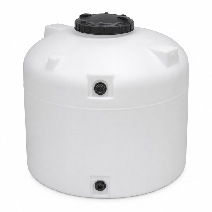 200 gallon plastic vertical water storage tank in white