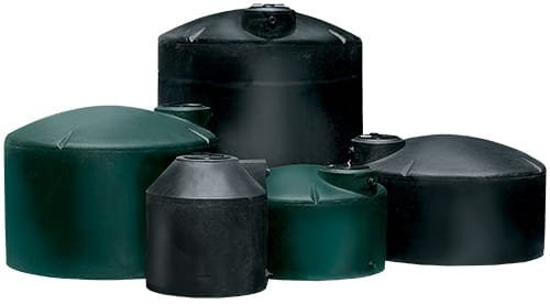 200 Gallon Plastic Water Storage Tank - Black (35" x 59")