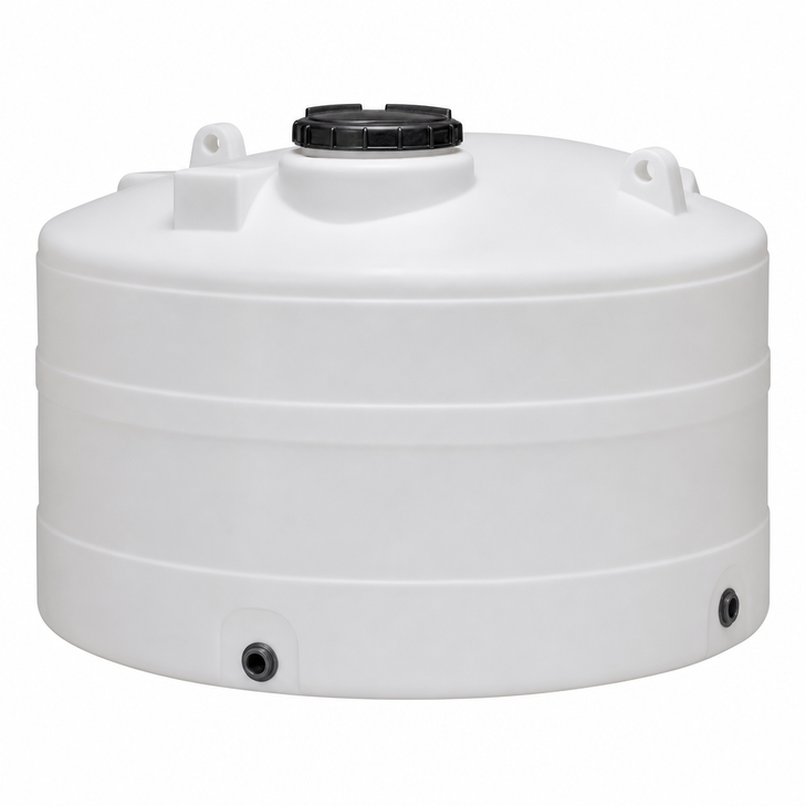 2650 gallon rainwater harvesting tank in dark brown