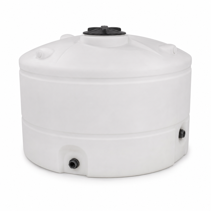 2650 gallon rainwater harvesting tank in forest green