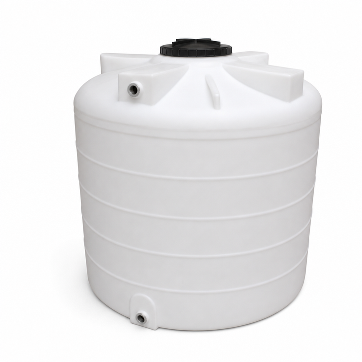 2800 gallon plastic vertical water storage tank in green