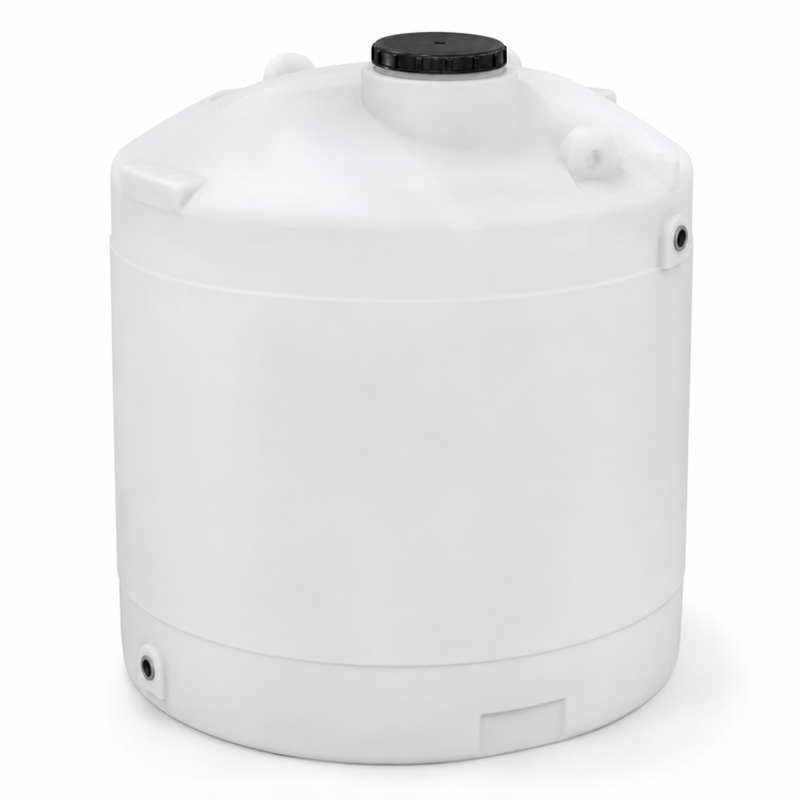 3000 gallon plastic vertical water storage tank in green