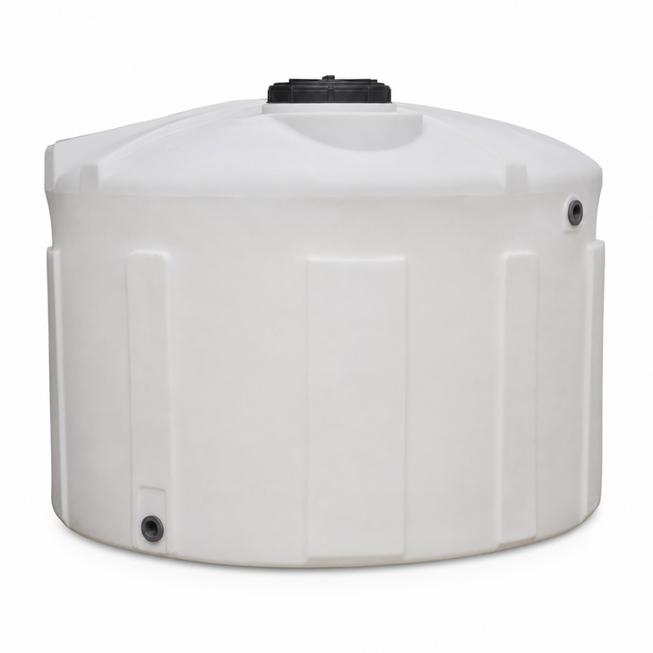 3100 gallon plastic vertical water storage tank in green