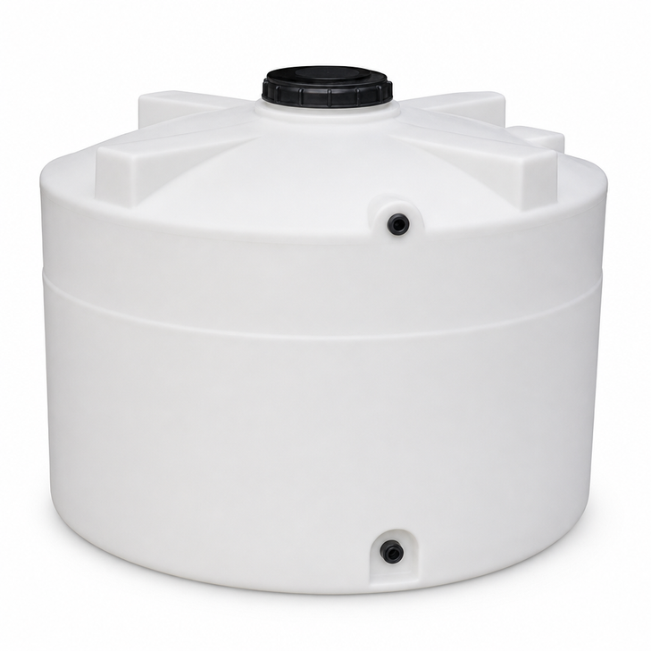 3100 gallon vertical water storage tank in green