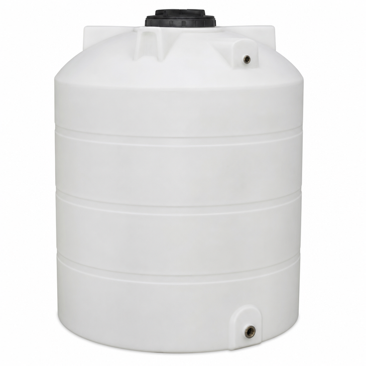 4000 gallon plastic vertical water storage tank in green