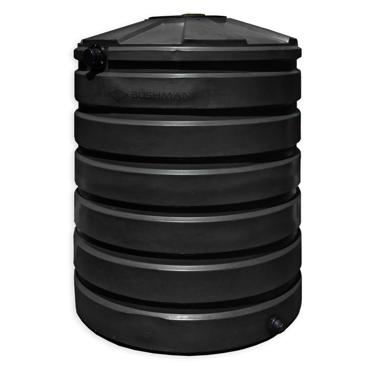 LOCKED - 420 Gallon Plastic Vertical Rainwater Harvesting Tank