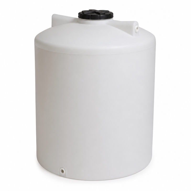 420 gallon plastic vertical rainwater harvesting tank in gre