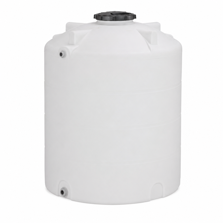 5000 gallon plastic vertical water storage tank in green