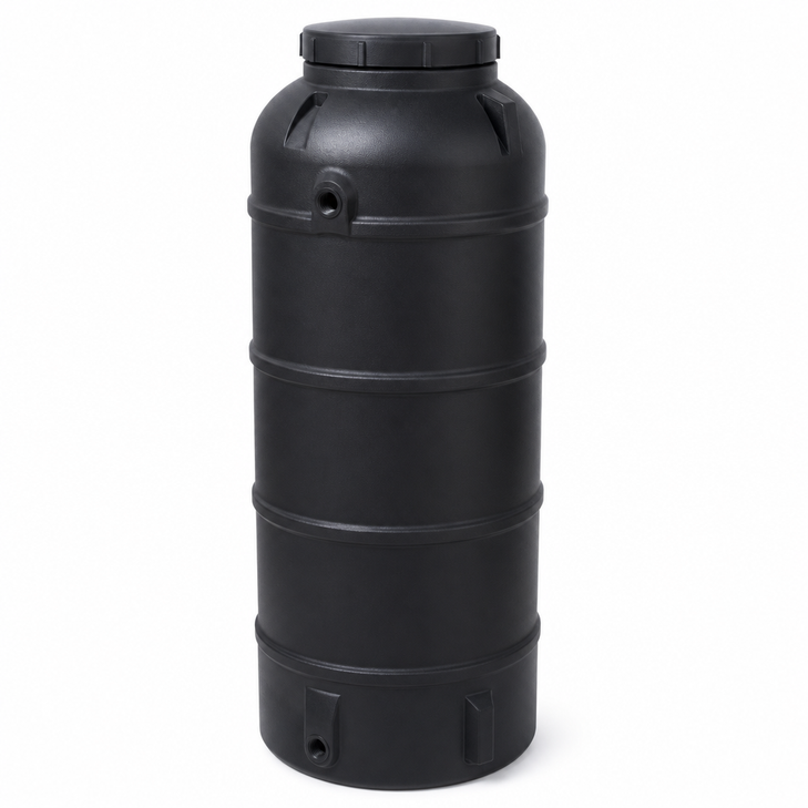 duracast 90 gallon plastic vertical liquid storage tank in b