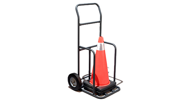 Cortina Cone Topper, Yellow with 9.5' Retractable Yellow/Black Tape