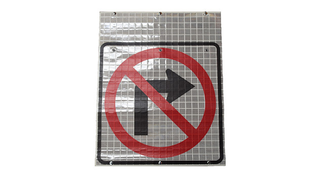 Cortina No Right Turn Symbol