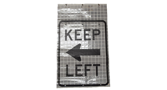 Cortina Keep Left w/ Left Arrow