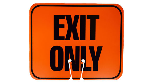 Cortina Cone Signs - Orange - Blank