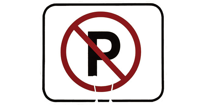Cortina Cone Signs - No Parking Symbol