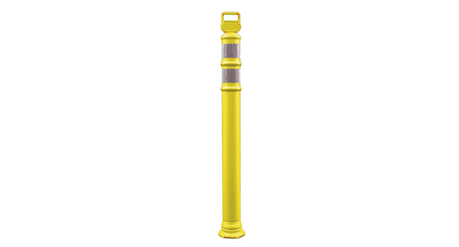 EZGrab Perm & Portable Delin - UNIT - 45" EZ Grab Flared Yellow Post - No Collars