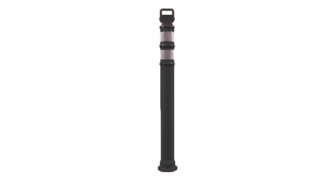 EZGrab Perm & Portable Delin - UNIT - 45" EZ Grab Flared Black Post - No Collars