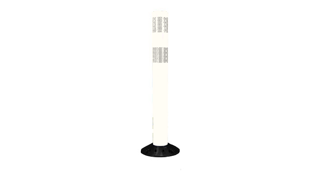 Cortina Green Post (2) 3" White HIP Collars w/black base & pin