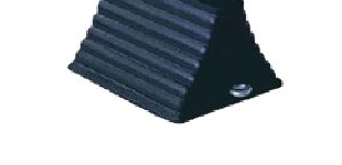 Cortina Heavy-Duty Wheel Chock w/eye-bolt 10"L x 8"W x 6"H w/12 foot 10# chain