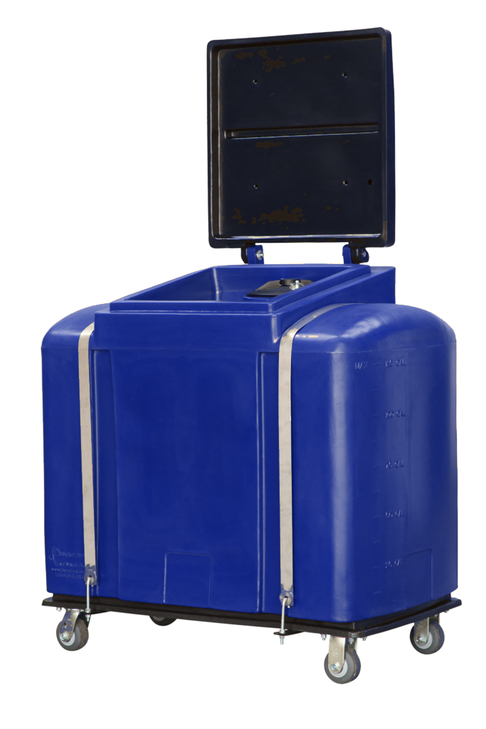 Dura-Cast 125 Gallon Cooking Oil / Biodiesel Collection Tank - Dark Blue