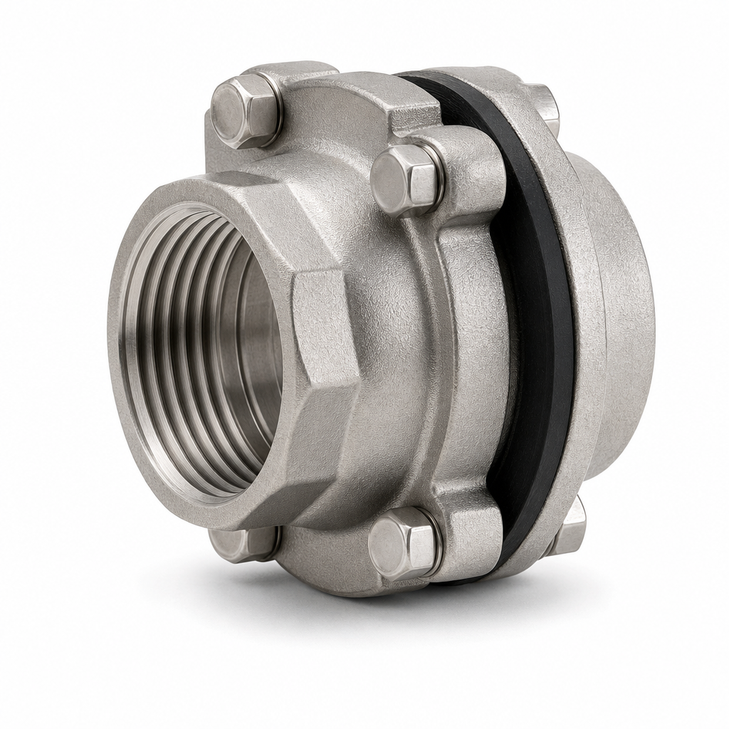 3/4" 316 SS Female NPT Bolted Fitting w/ EPDM Gasket