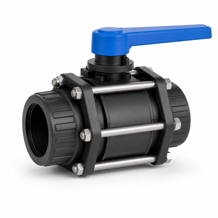 3" Full Port Bolted Ball Valve - polypropylene