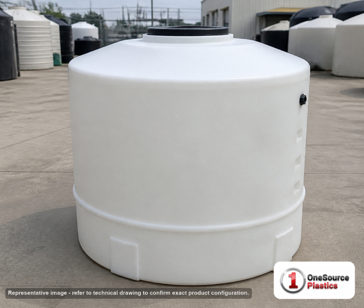 305 Gallon Plastic Water Storage Tank. Manufacturer part number N-40702.