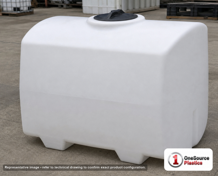 LOCKED - Norwesco 200 Gallon Ribbed Pest Control Operator Tank in White