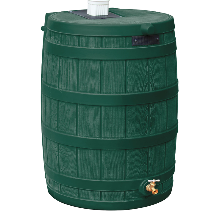 LOCKED - 50 Gallon Rain Wizard Rain Barrel in Green