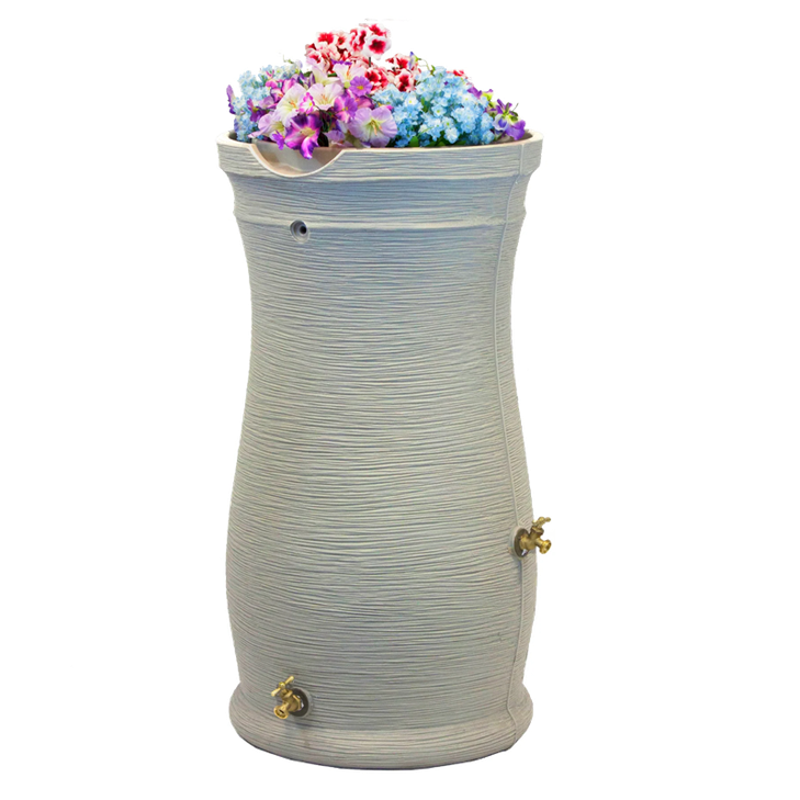 LOCKED - 50 Gallon Impressions Capri Rain Saver Rain Barrel in Sandstone