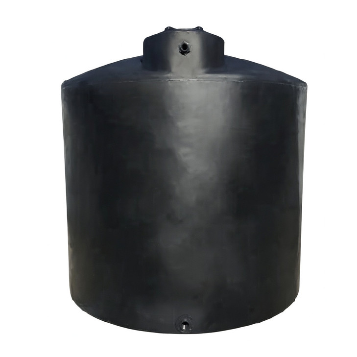 2000 Gallon Black Norwesco Plastic Water Storage Tank  44129 44131