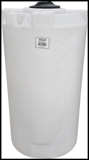 300 Gallon Vertical Liquid Storage Tank - Natural White (35" x 79") #45876