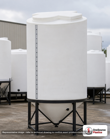 750 Gallon 45 Degree Cone Bottom Tank