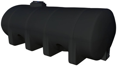 Norwesco 2035 Gallon HDPE Horizontal Elliptical Leg Tank in Black