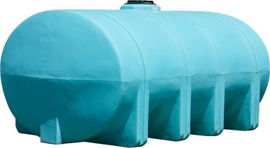 Norwesco 2635 Gallon HDPE Horizontal Elliptical Leg Tank in Blue