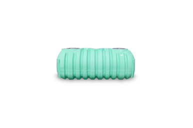 Norwesco 1000 Gallon Plastic Preplumbed Two Compartment Septic Tank with Low Profile Design