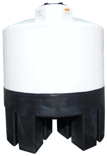 Norwesco 1050 Gallon 20 Degree Cone Bottom Tank with Poly Stand