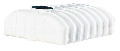 Norwesco 1250 Gallon Hauling Water Storage Tank with Low Profile Design in White